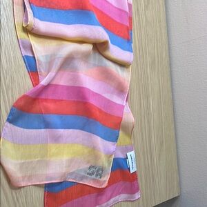 Sonia Rykiel Colorful Striped Scarf